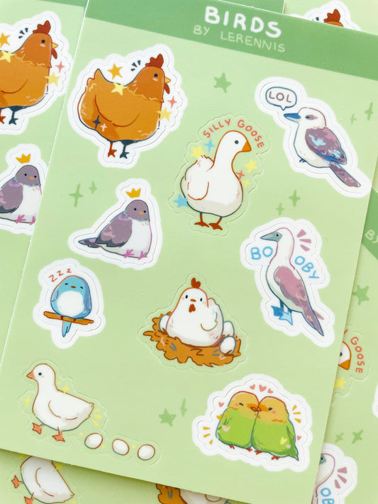 Birds Sticker Sheet