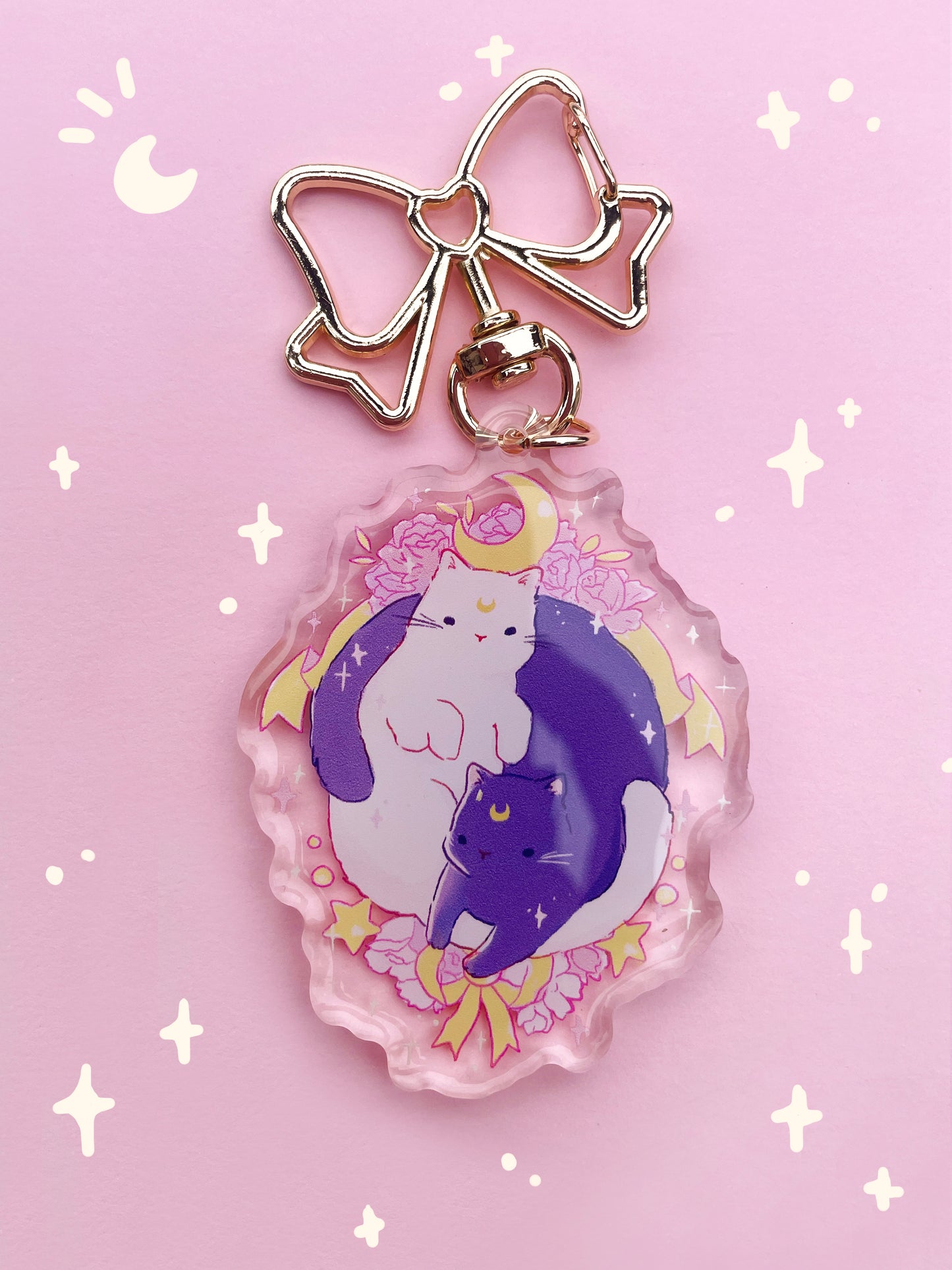 Luna & Artemis Keychain