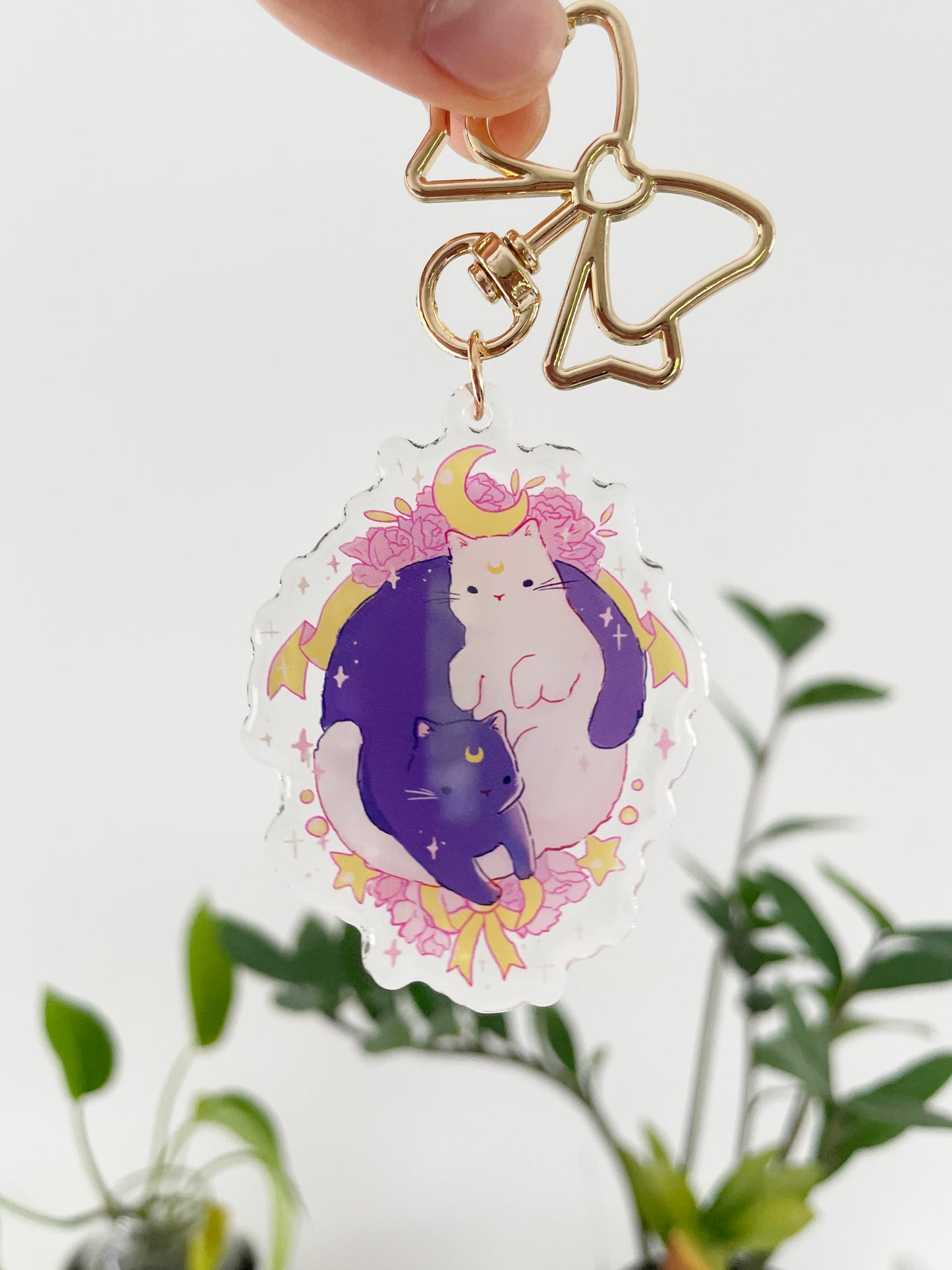 Luna & Artemis Keychain