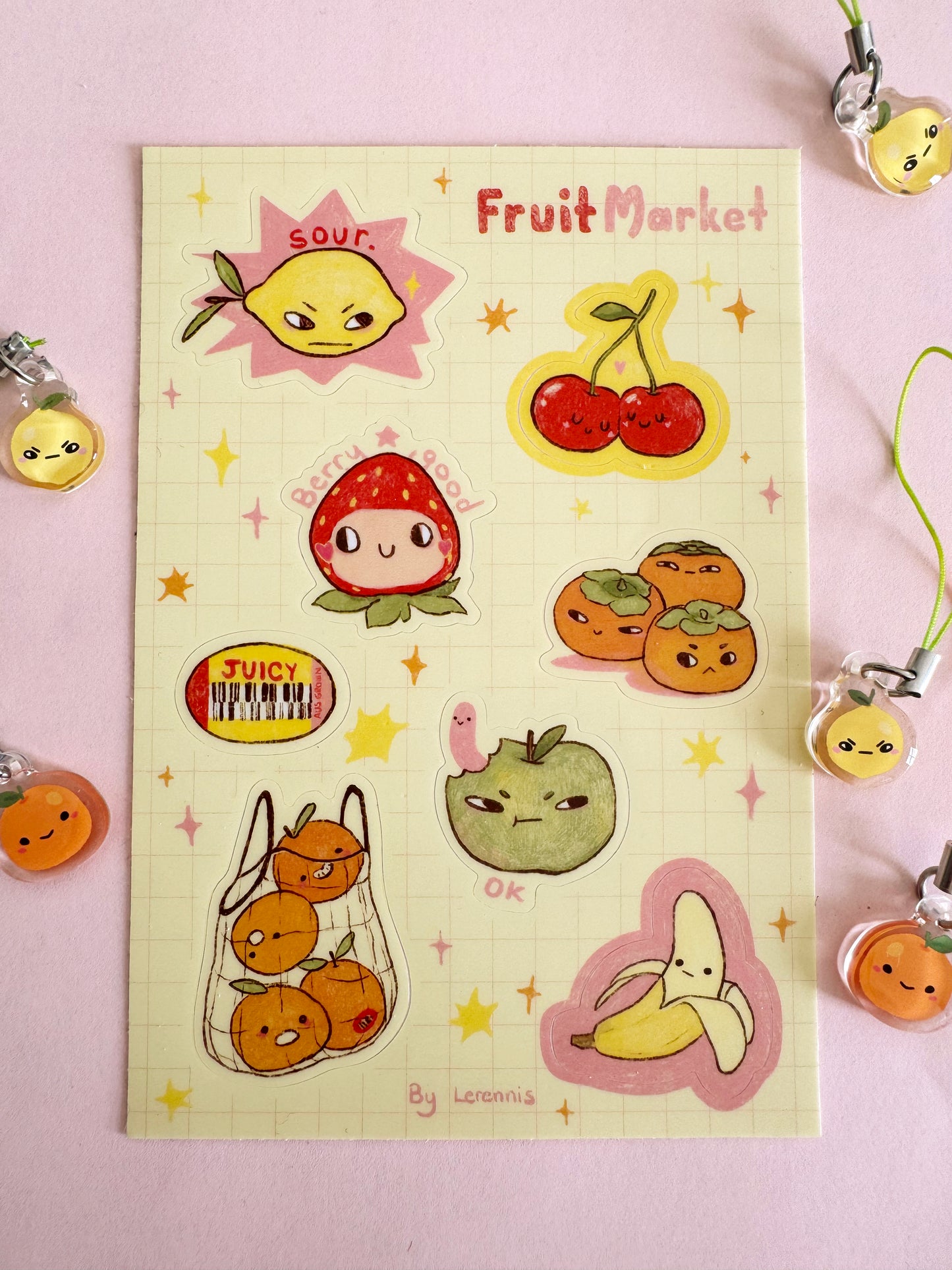 Fruit Market Sticker Sheet