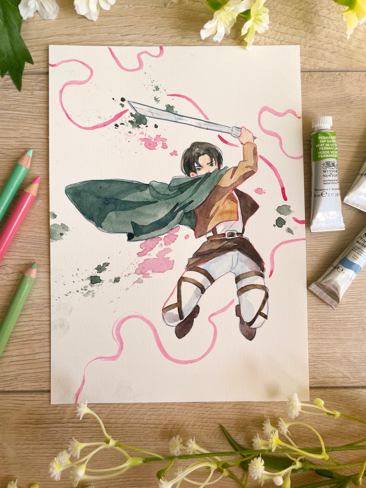 Anime Collection - Original Watercolour Paintings