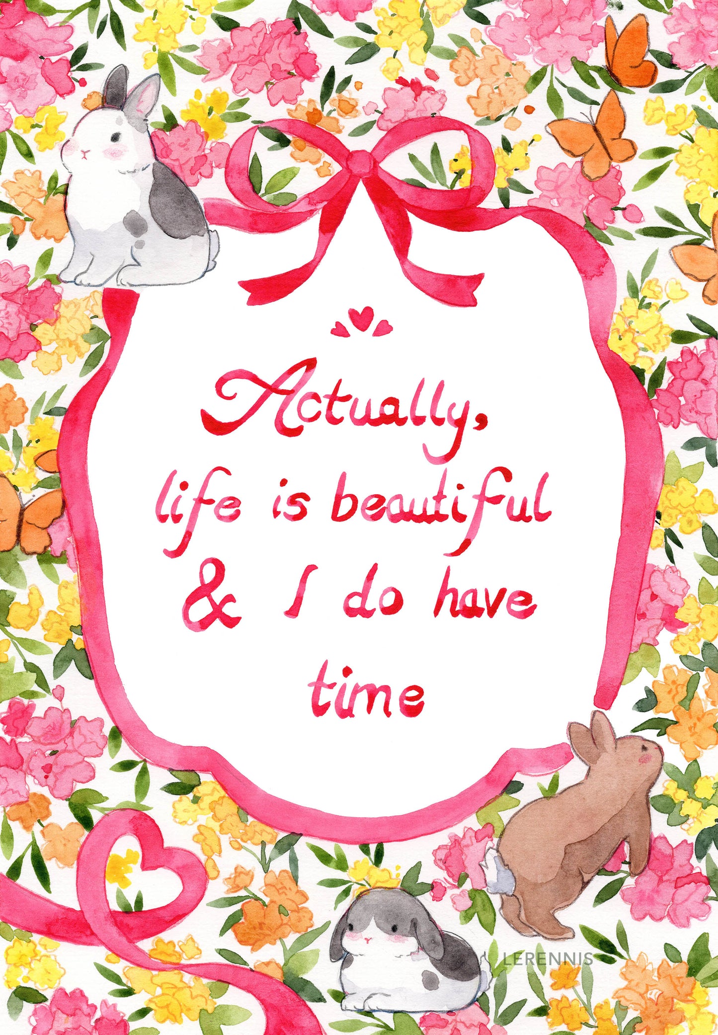 Actually, Life is Beautiful Art Print