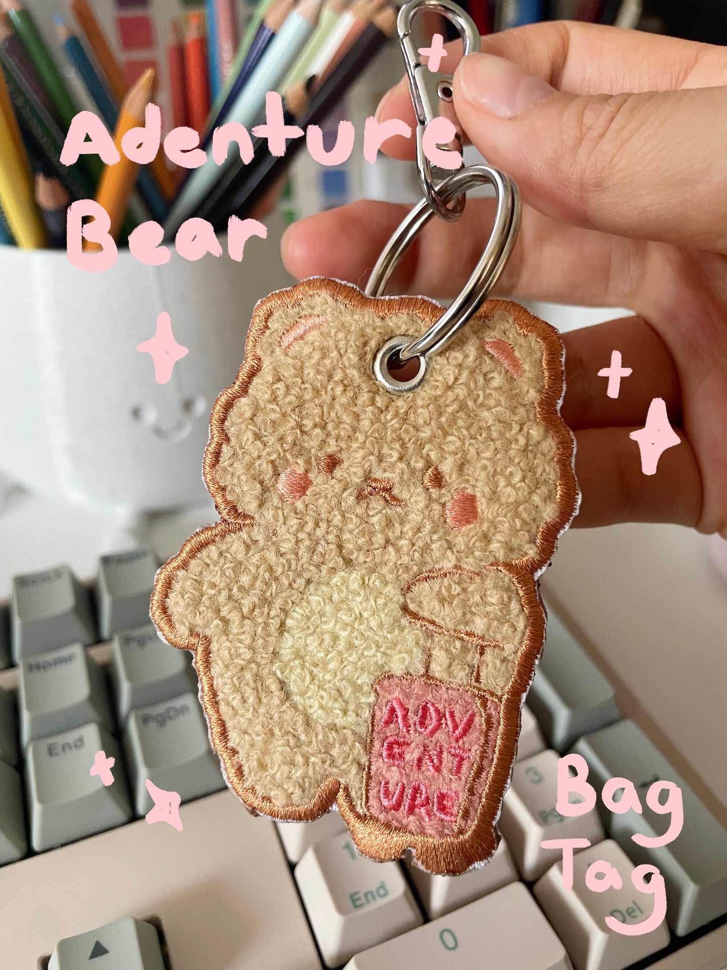 Adventure Bear Keychain