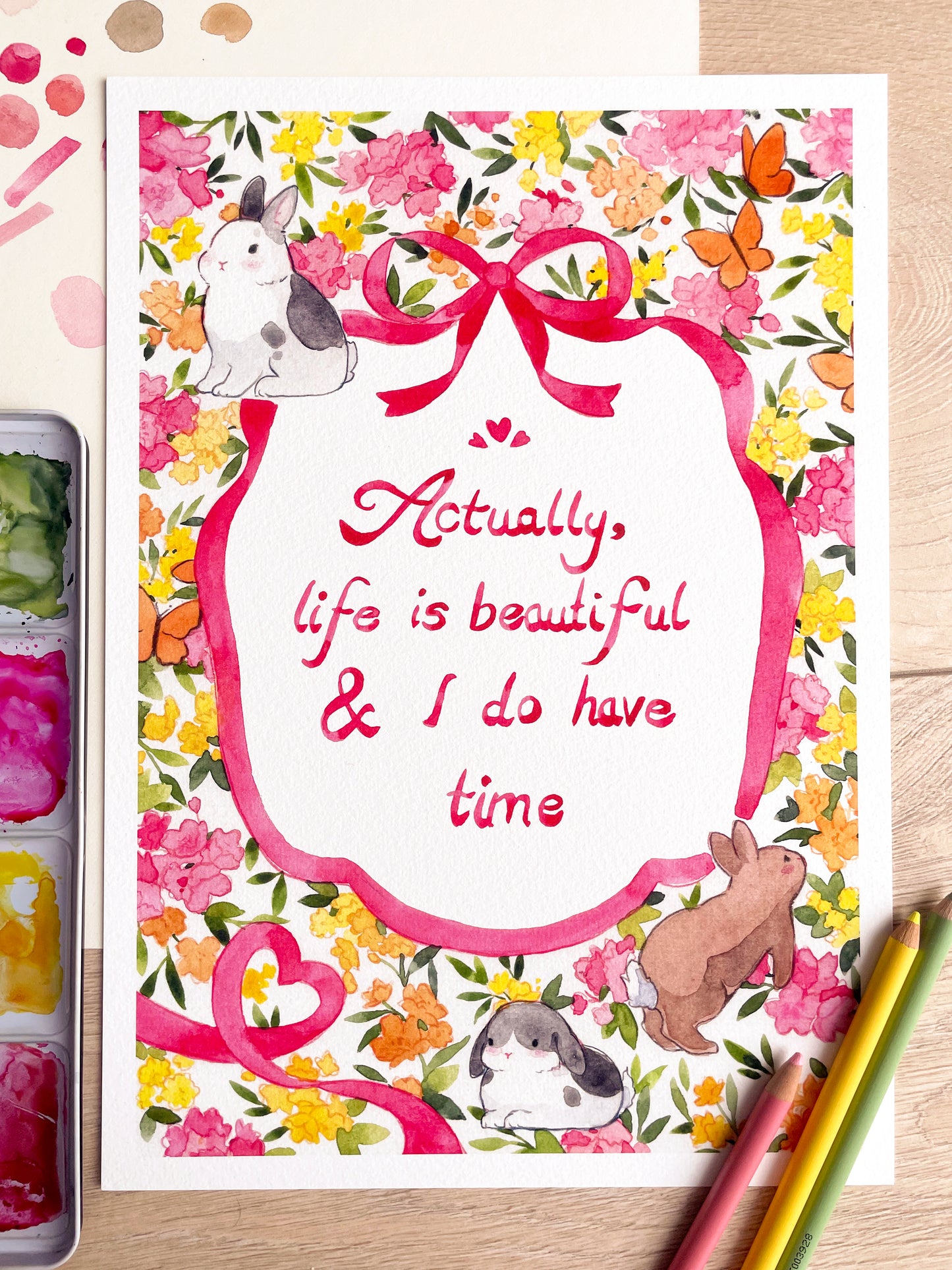 Actually, Life is Beautiful Art Print