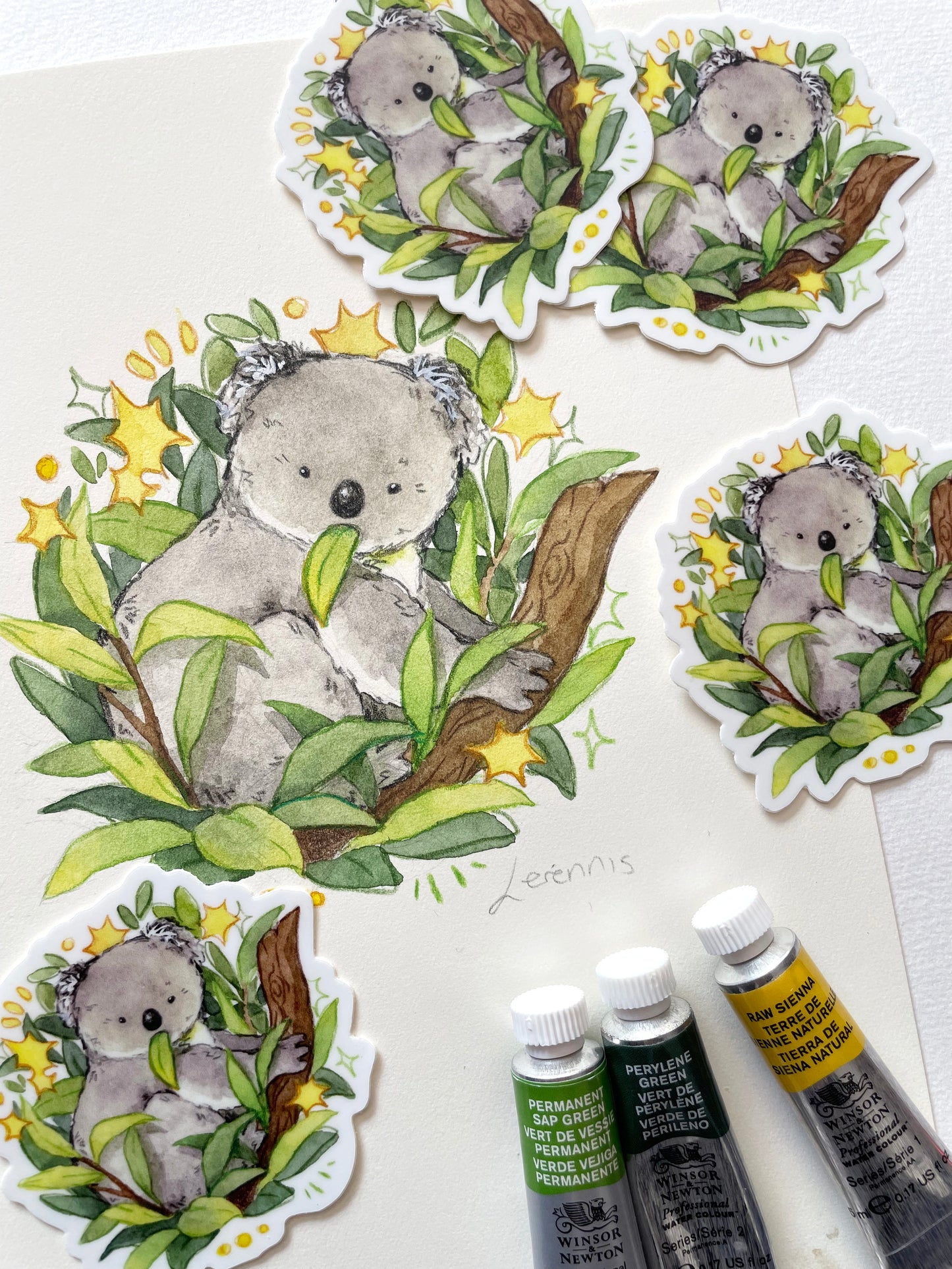 Koala Original Watercolour Painting