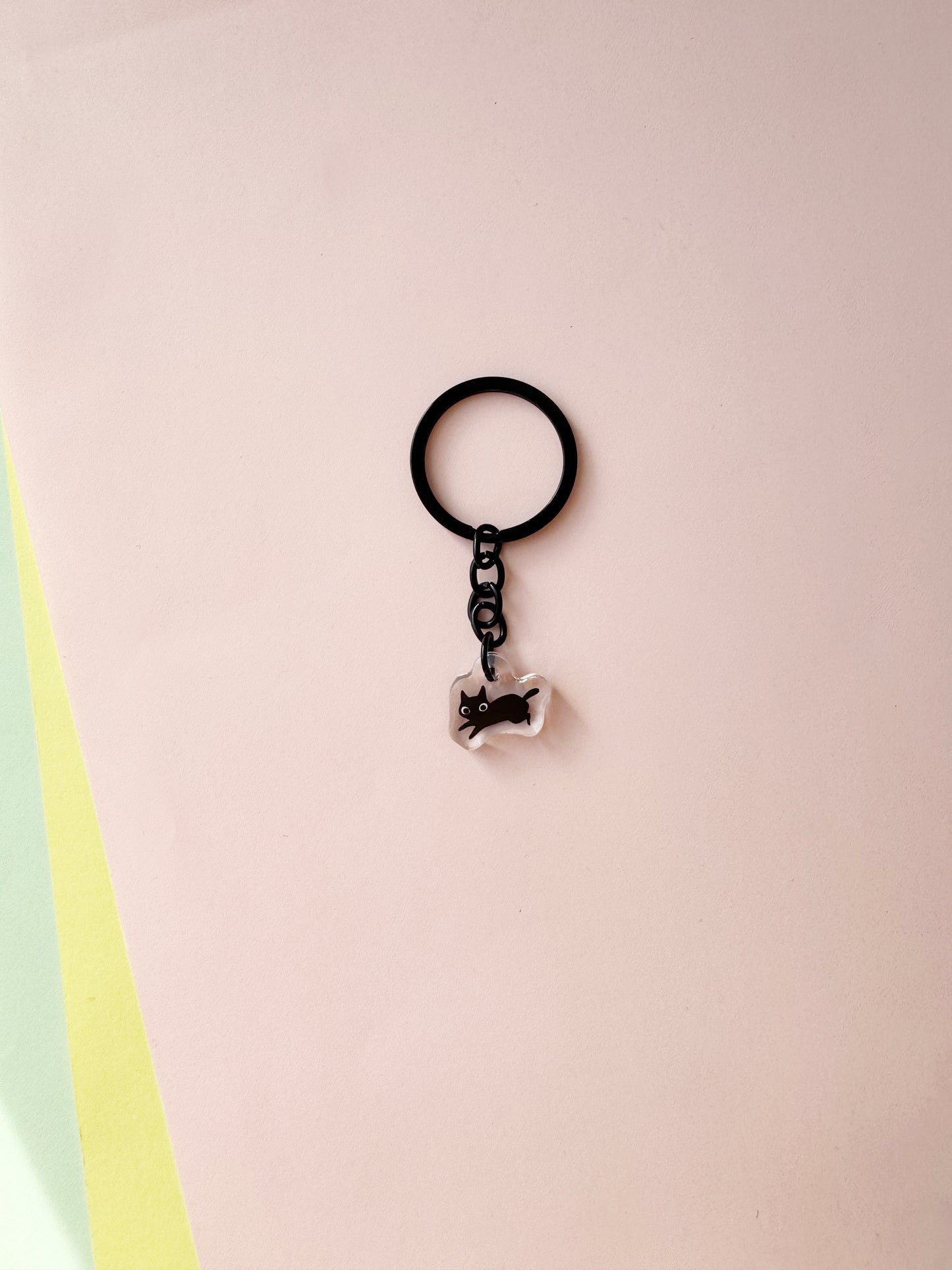 Scraggly Cat Mini Keychain