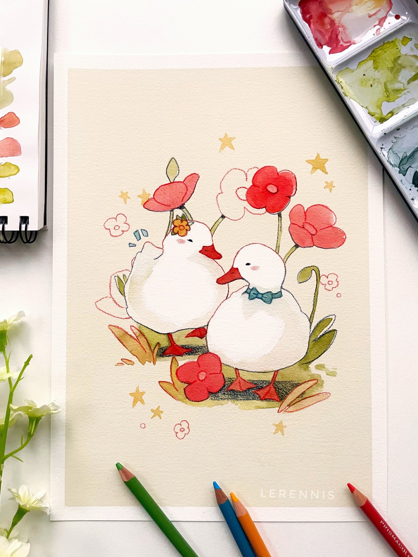 Duck Date Art Print