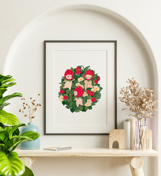 Strawbabies Art Print