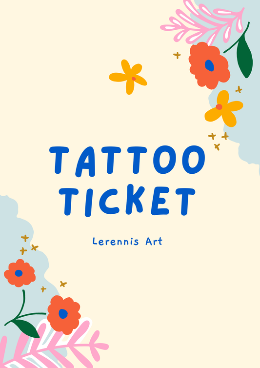 Tattoo Ticket - Permission and Digital File