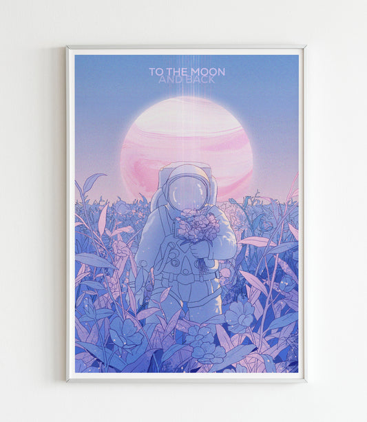To the Moon and Back - Personalisable Art Print