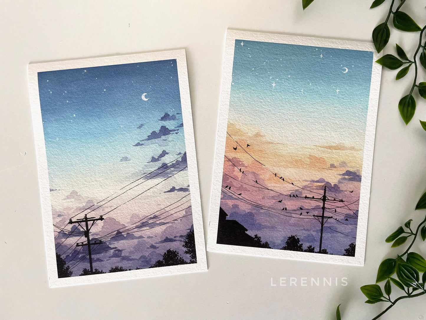 Dawn and Dusk – Set of Two Prints