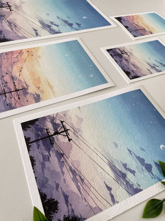 Dawn and Dusk – Set of Two Prints