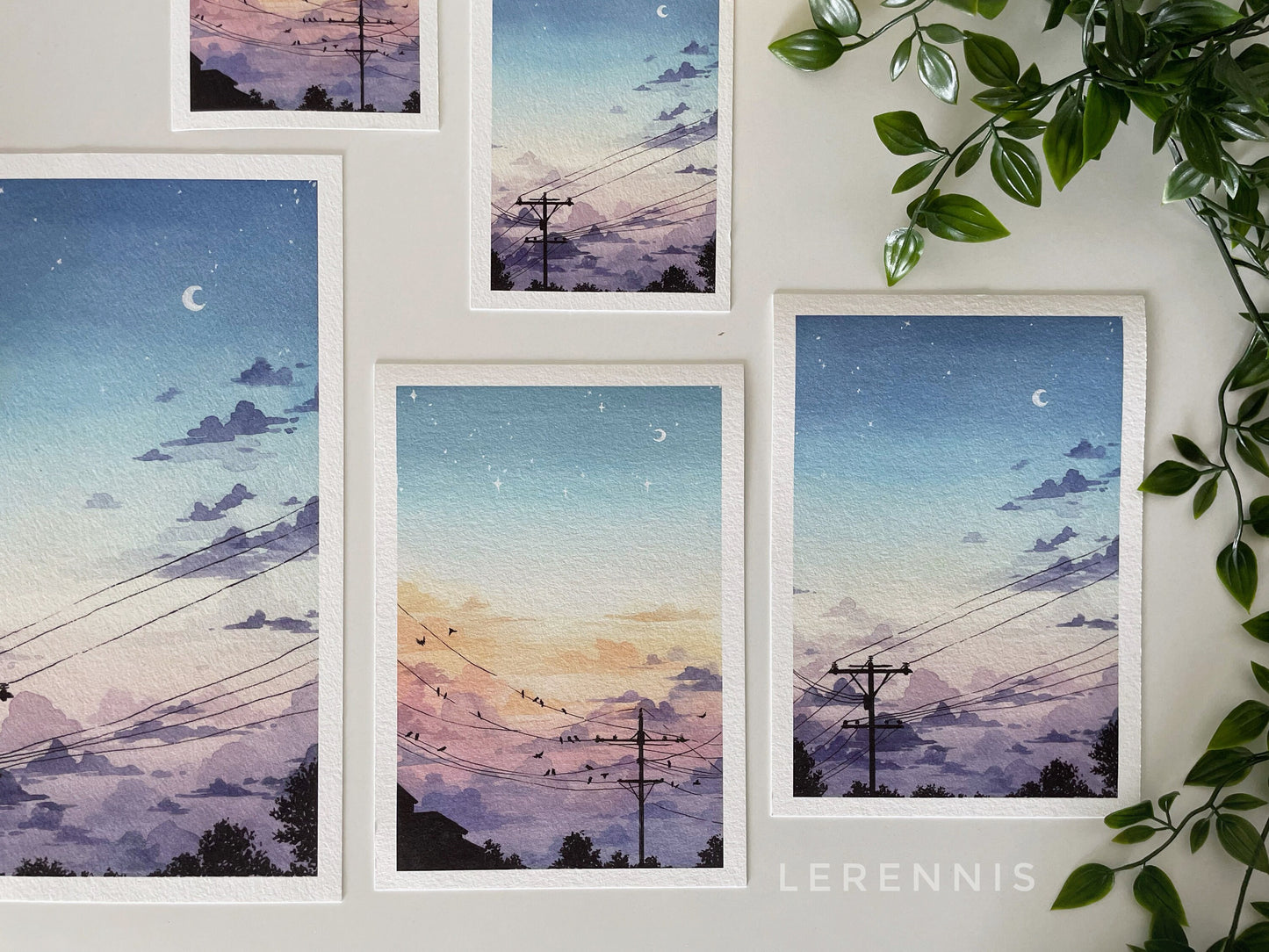 Dawn and Dusk – Set of Two Prints