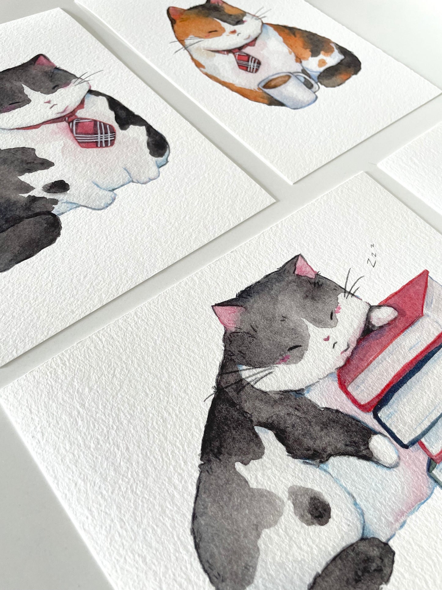 Silly Business Cat Art Print - 4 Styles